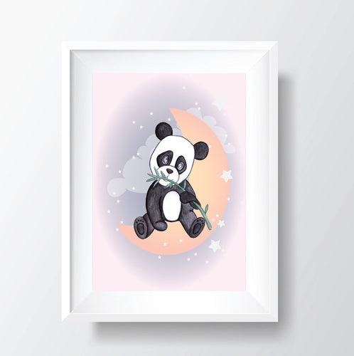 Pastel Panda Print