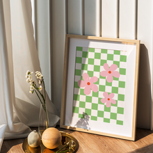 Load image into Gallery viewer, Checkered Florals