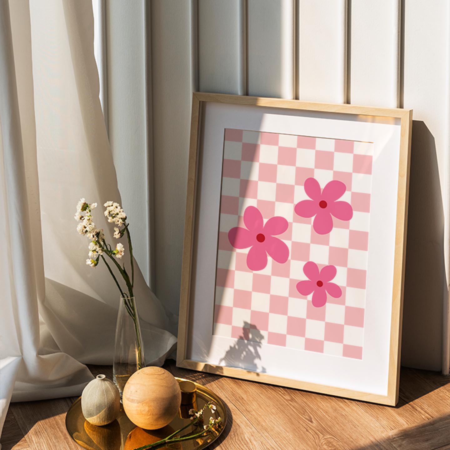 Checkered Florals