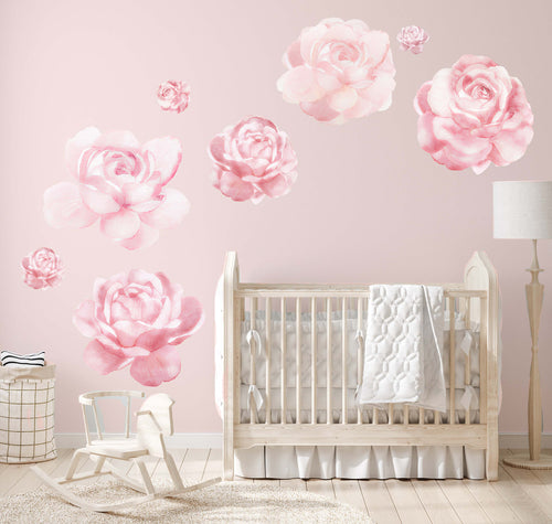 Pastel Rose Wall Decals
