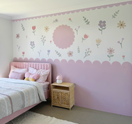 Scallop Circle Wall Decals