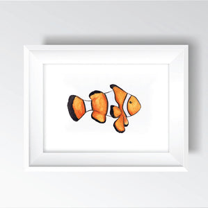 Impression de poisson clown