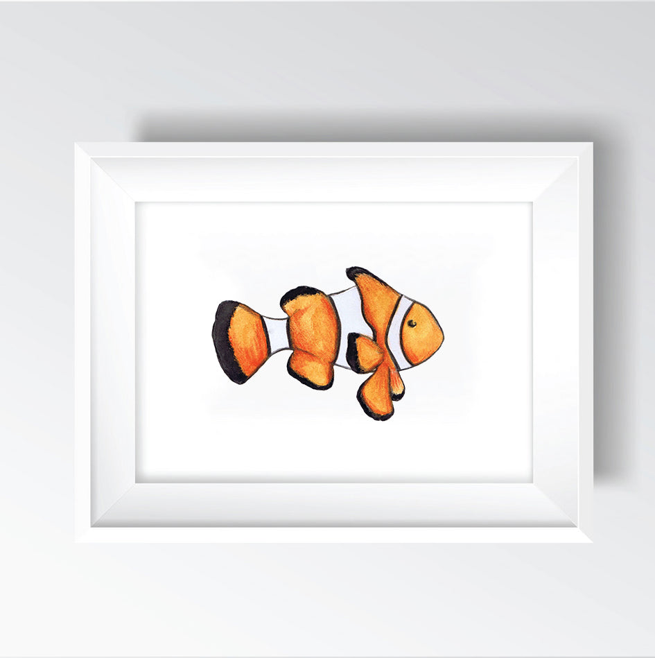 Impression de poisson clown