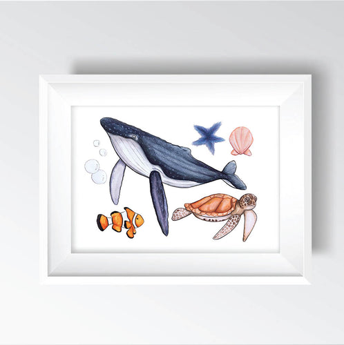 Life is the bubbles print Print